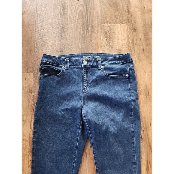 Michael Kors Womens Adult Skinny Jeans Size 8 Navy Blue - Picture 2 of 8